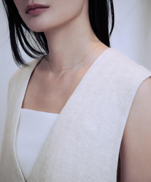 URBAN RESEARCH（アーバンリサーチ）の「new basic　リネンチュニックベスト（ベスト・レディース・ネイビー/ナチュラル・FREE）」の3枚目の写真