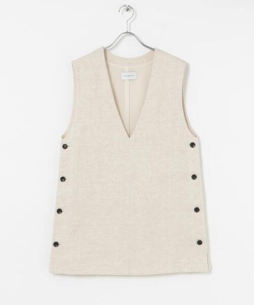 URBAN RESEARCH（アーバンリサーチ）の「new basic　リネンチュニックベスト（ベスト・レディース・ネイビー/ナチュラル・FREE）」の10枚目の写真