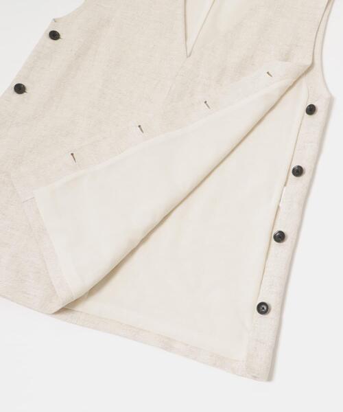 セール】new basic リネンチュニックベスト（ベスト）｜URBAN RESEARCH