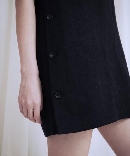 URBAN RESEARCH（アーバンリサーチ）の「new basic　リネンチュニックベスト（ベスト・レディース・ネイビー/ナチュラル・FREE）」の12枚目の写真