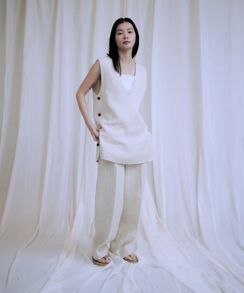 【アーバンリサーチ】new basic　リネンチュニックベスト new basic リネンチュニックベスト[URA5-27L102]｜URBAN