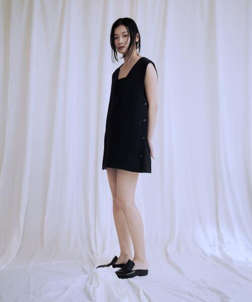 URBAN RESEARCH（アーバンリサーチ）の「new basic　リネンチュニックベスト（ベスト・レディース・ネイビー/ナチュラル・FREE）」の18枚目の写真