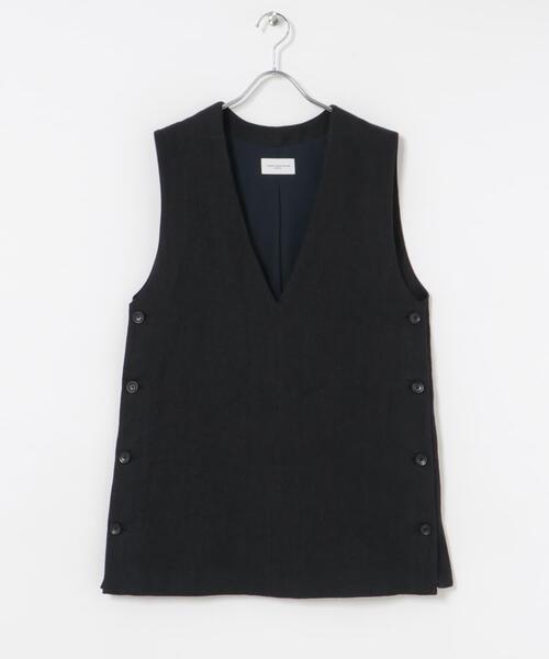 URBAN RESEARCH（アーバンリサーチ）の「new basic　リネンチュニックベスト（ベスト・レディース・ネイビー/ナチュラル・FREE）」の22枚目の写真