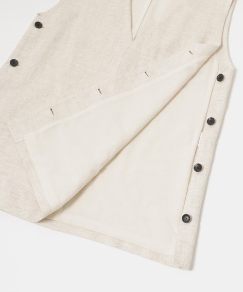 新品☆人気作家さん リネンベスト セール】new basic リネンチュニックベスト（ベスト）｜URBAN