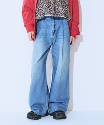 JEANASIS ダークデニムワイドレッグパンツ S JEANASIS｜タックデニムワイドパンツ | Rakuten Fashion(楽天