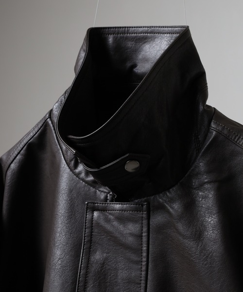 SUGGESTION(サジェッション)の「PU A-2タイプブルゾン(ブルゾン・メンズ・ブラウン/ブラック・S/L/M)」の7枚目の写真