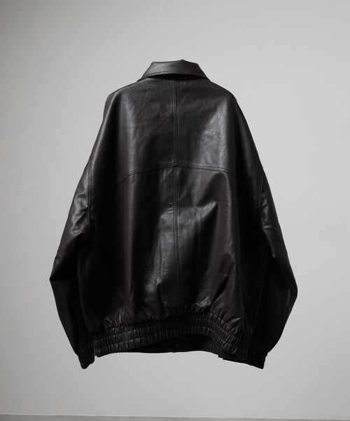 SUGGESTION(サジェッション)の「PU A-2タイプブルゾン(ブルゾン・メンズ・ブラウン/ブラック・S/L/M)」の13枚目の写真