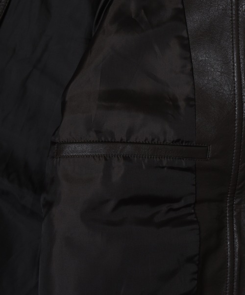 SUGGESTION(サジェッション)の「PU A-2タイプブルゾン(ブルゾン・メンズ・ブラウン/ブラック・S/L/M)」の12枚目の写真
