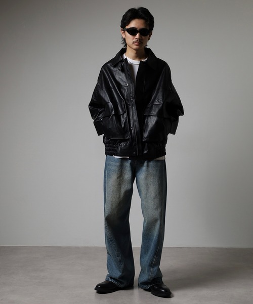 SUGGESTION(サジェッション)の「PU A-2タイプブルゾン(ブルゾン・メンズ・ブラウン/ブラック・S/L/M)」の17枚目の写真