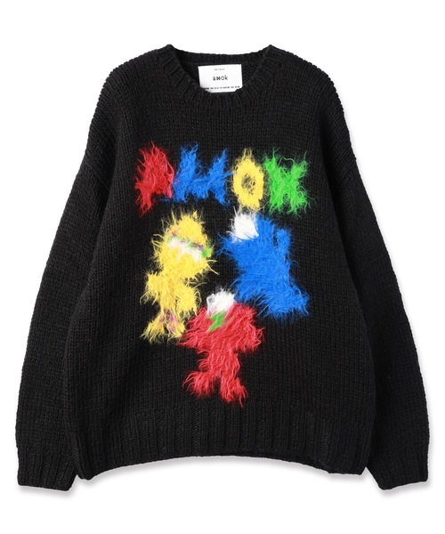 amok（アモク）の「MONSTER KNIT（ニット/セーター・メンズ・ミント/ブラック・S/M）」の5枚目の写真