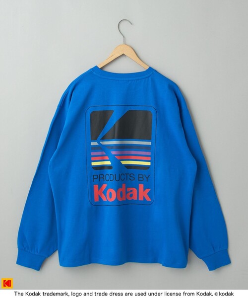 セール】【Kodak/コダック】ロゴアイコンプリントロングTシャツ