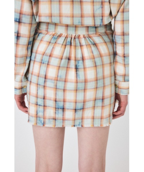 MOUSSY(マウジー)の「【セットアップ対応】BLEACH CHECK スカート(スカート・レディース・オレンジ系その他/オフホワイト・1/2)」の17枚目の写真