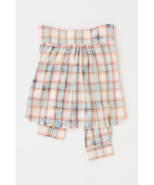 MOUSSY(マウジー)の「【セットアップ対応】BLEACH CHECK スカート(スカート・レディース・オレンジ系その他/オフホワイト・1/2)」の11枚目の写真