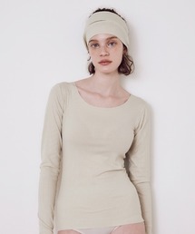 eCALME（エカルム）の「eCALME/エカルム RIB CUTOFF 汗取り付き長袖インナー（インナーウェア/肌着）」