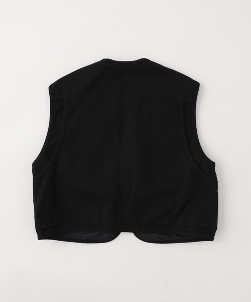 OPEN Yy(オープンワイワイ)の「【Geek Office / ギークオフィス】OPEN YY Woven APPLIQUE CARGO VEST(その他アウター・レディース・ブラック・SMALL)」の2枚目の写真