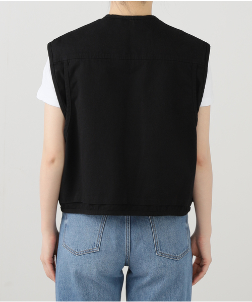 OPEN Yy(オープンワイワイ)の「【Geek Office / ギークオフィス】OPEN YY Woven APPLIQUE CARGO VEST(その他アウター・レディース・ブラック・SMALL)」の9枚目の写真