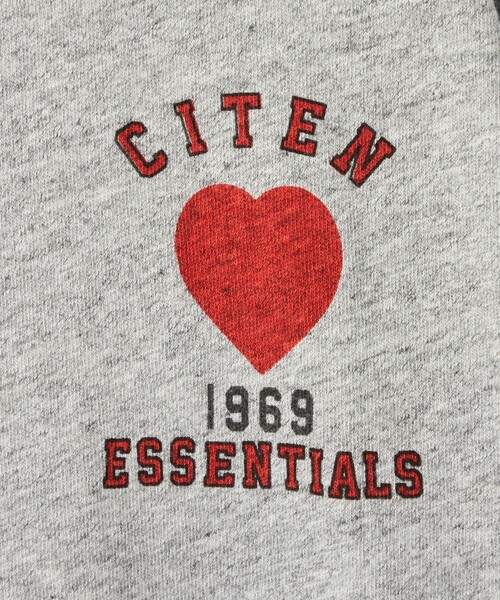 CITEN(シテン)の「<CITEN>ハートモチーフロゴリンガーT(Tシャツ/カットソー・メンズ・グレー・S/M/L)」の12枚目の写真