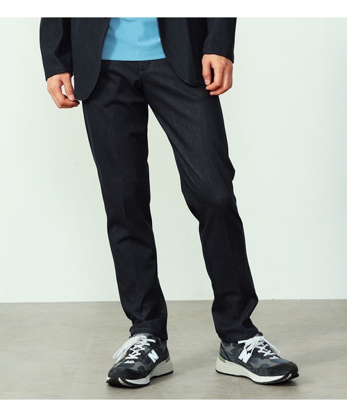 EDWIN(エドウィン)の「EDWIN エドウィン デニスラ AIR スリムテーパード スラックス トラウザー ストレッチ ビジネス(スラックス・メンズ・インディゴブルー/ブラック/ブルーグレー・LARGE/X-LARGE/MEDIUM/SMALL)」の1枚目の写真