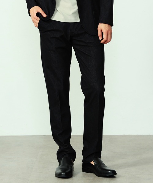 EDWIN(エドウィン)の「EDWIN エドウィン デニスラ AIR スリムテーパード スラックス トラウザー ストレッチ ビジネス(スラックス・メンズ・インディゴブルー/ブラック/ブルーグレー・LARGE/X-LARGE/MEDIUM/SMALL)」の2枚目の写真