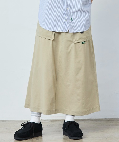 L.L.Bean（エルエルビーン）の「【JAPAN EDITION】サンフォード・ロング・スカート（スカート・レディース・ネイビー/ブラック系/タン・MEDIUM/SMALL）」の11枚目の写真