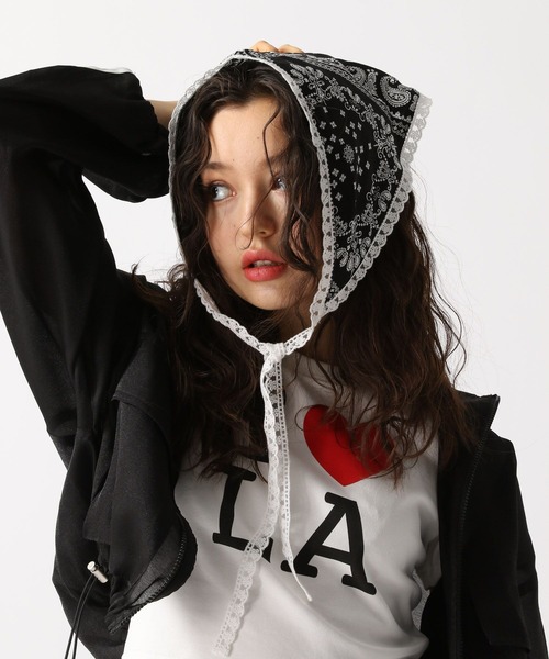 FOREVER 21(フォーエバー トゥエンティーワン)の「アソート柄バブーシュカ(その他ヘアアクセサリー・レディース・ブラウン系その他/ブラック・FREE)」の5枚目の写真