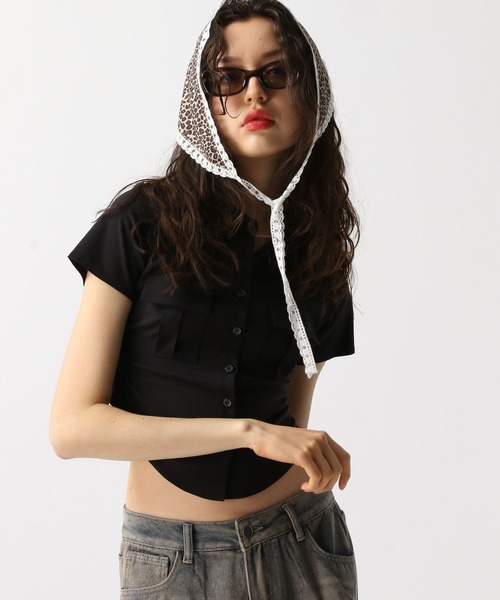 FOREVER 21(フォーエバー トゥエンティーワン)の「アソート柄バブーシュカ(その他ヘアアクセサリー・レディース・ブラウン系その他/ブラック・FREE)」の7枚目の写真
