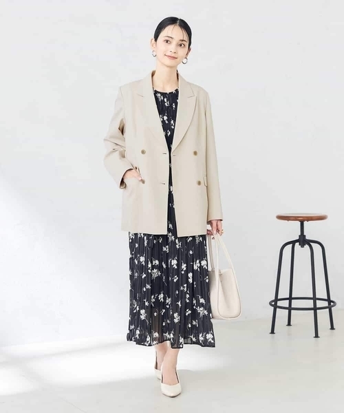 a.v.v(アーヴェヴェ)の「ランダムサテンプリーツワンピース(ワンピース・レディース・ネイビー/ブラック/ブルー・40/38/36/34/42)」の17枚目の写真