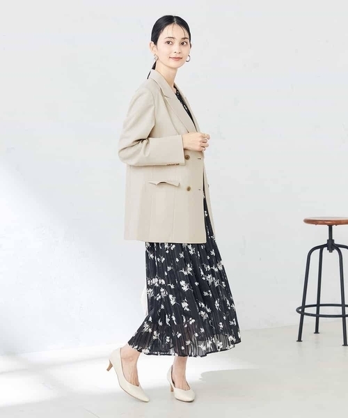 a.v.v(アーヴェヴェ)の「ランダムサテンプリーツワンピース(ワンピース・レディース・ネイビー/ブラック/ブルー・40/38/36/34/42)」の16枚目の写真