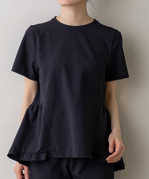 Sono - SONO Magical Stretch ﾊﾞｯｸﾘﾎﾞﾝｺﾝﾌｫｰﾄPO SONO/ソーノ】【Magical Stretch】ﾊﾞｯｸﾘﾎﾞﾝｺﾝﾌｫｰﾄPO（Tシャツ
