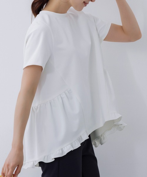 tシャツ 「SONO/ソーノ」「Magical Stretch」ミニティアードフリルプルオーバー レディース SONO/ソーノ】【Magical Stretch】ミニティアードフリルプル