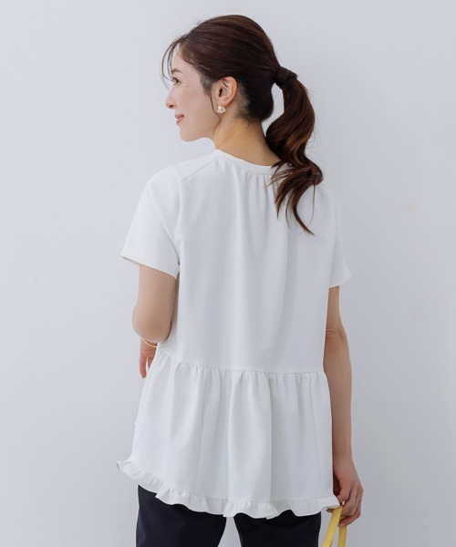 tシャツ 「SONO/ソーノ」「Magical Stretch」ミニティアードフリルプルオーバー レディース SONO/ソーノ】【Magical Stretch】ミニティアードフリルプル