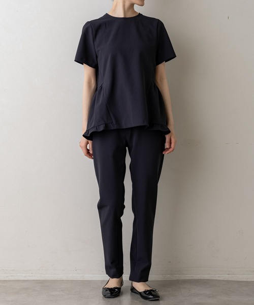 Sono - SONO Magical Stretch ﾊﾞｯｸﾘﾎﾞﾝｺﾝﾌｫｰﾄPO SONO/ソーノ】【Magical Stretch】ﾊﾞｯｸﾘﾎﾞﾝｺﾝﾌｫｰﾄPO（Tシャツ