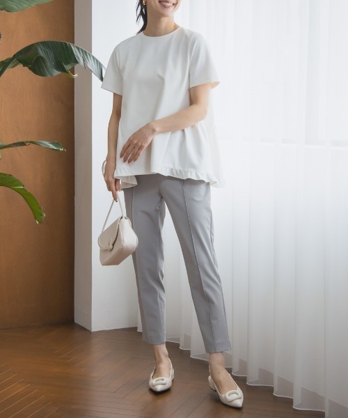 Sono(ソーノ)の「【SONO/ソーノ】【Magical Stretch】ミニティアードフリルプルオーバー(Tシャツ/カットソー・レディース・ブラック/ホワイト/ブルー系その他2/ネイビー・1)」の21枚目の写真