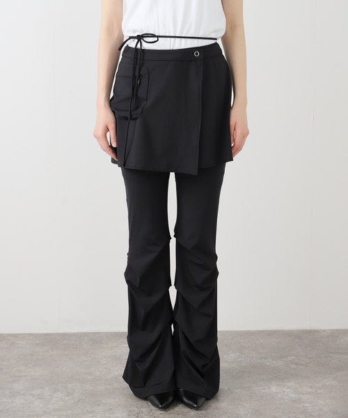 TUOMIO(トゥオミオ)の「【Geek Office / ギークオフィス】TUOMIO / トゥオミオ STRAPPY SKIRT PANTS(その他パンツ・レディース・ブラック・SMALL)」の10枚目の写真