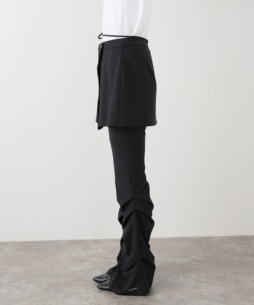 TUOMIO(トゥオミオ)の「【Geek Office / ギークオフィス】TUOMIO / トゥオミオ STRAPPY SKIRT PANTS(その他パンツ・レディース・ブラック・SMALL)」の11枚目の写真