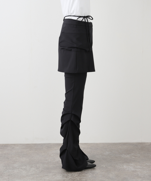 TUOMIO(トゥオミオ)の「【Geek Office / ギークオフィス】TUOMIO / トゥオミオ STRAPPY SKIRT PANTS(その他パンツ・レディース・ブラック・SMALL)」の13枚目の写真