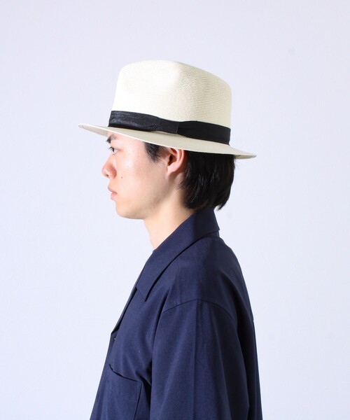 GLOSTER（グロスター）の「【GLOSTER/グロスター】THIN PAPER BLADE HAT ペーパーハット（ハット・メンズ・ブラック/ベージュ/アイボリー・FREE）」の9枚目の写真