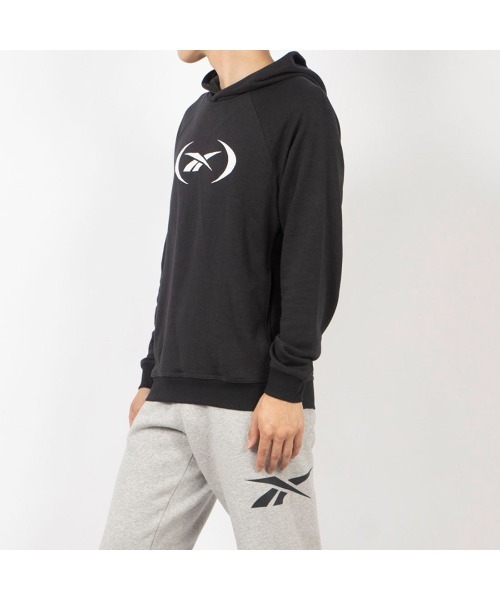 Reebok(リーボック)の「バスケットボール フーディー / BASKETBALL HOODIE(パーカー・メンズ・ダークグレー/ブラック・LARGE/X-LARGE/MEDIUM/SMALL/XX-LARGE/XXX-LARGE)」の8枚目の写真