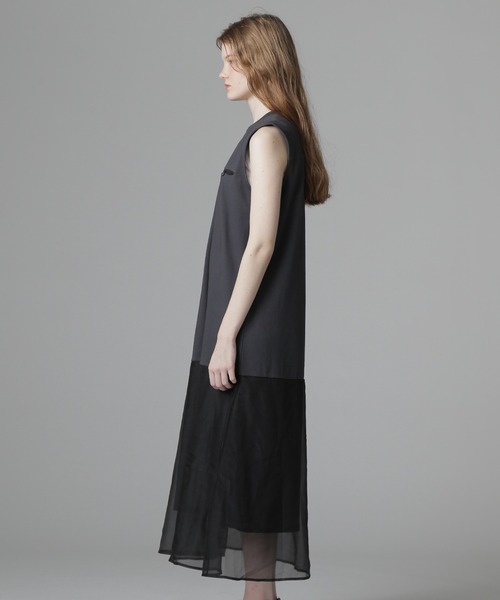 直営店限定》SLEEVELESS MILITARY ONEPIECE/スリーブレス ミリタリー