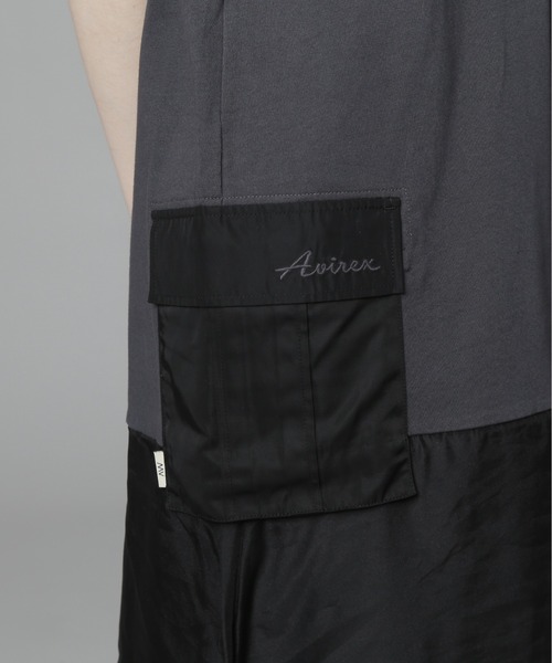 AVIREX（アヴィレックス）の「《直営店限定》SLEEVELESS MILITARY ONEPIECE/スリーブレス ミリタリーワンピース（ワンピース・レディース・オリーブ/チャコールグレー・S/M）」の7枚目の写真