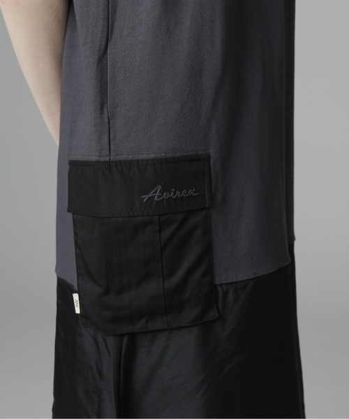 AVIREX（アヴィレックス）の「《直営店限定》SLEEVELESS MILITARY ONEPIECE/スリーブレス ミリタリーワンピース（ワンピース・レディース・オリーブ/チャコールグレー・S/M）」の8枚目の写真