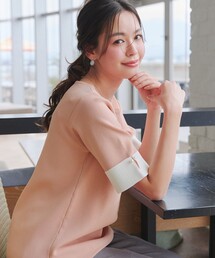 Tiaclasse | 配色カフスニットトップス(シャツ/ブラウス)