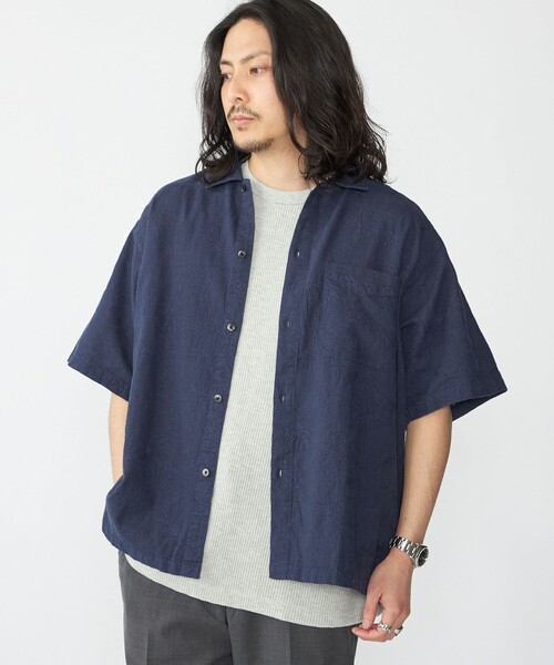 トップス UND SCALLOPE EMBROIDERY OVERSIZE SHIRT UND SCALLOPE EMBROIDERY OVERSIZE SHIRT