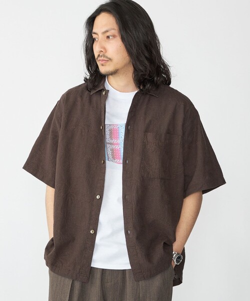 SHIPS(シップス)の「SHIPS: インディアン エンブロイダリー コットンヘンプ ウィークエンド シャツ(シャツ/ブラウス・メンズ・ネイビー/ナチュラル/クリーム/ピンク/ブラウン・X-LARGE/LARGE/MEDIUM/SMALL)」の19枚目の写真