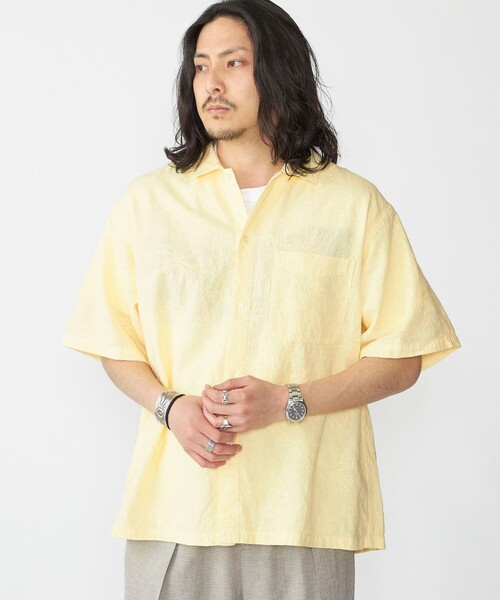 SHIPS(シップス)の「SHIPS: インディアン エンブロイダリー コットンヘンプ ウィークエンド シャツ(シャツ/ブラウス・メンズ・ネイビー/ナチュラル/クリーム/ピンク/ブラウン・X-LARGE/LARGE/MEDIUM/SMALL)」の21枚目の写真