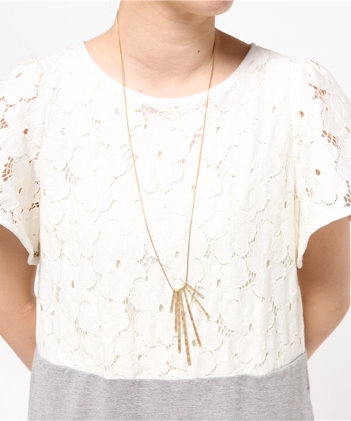 SENSE OF PLACE by URBAN RESEARCH(センスオブプレイスバイアーバンリサーチ)の「MT メタルフリンジネックレス(ネックレス・レディース・その他/ゴールド・FREE)」の4枚目の写真