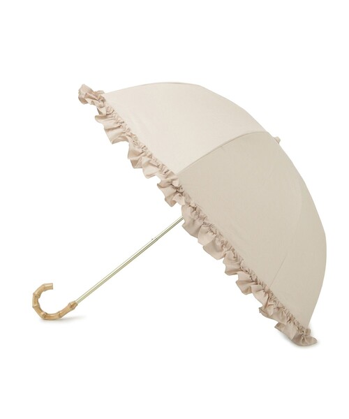 ROPE' PICNIC（ロペピクニック）の「【晴雨兼用・遮光】2段折りたたみ美シルエット傘（折りたたみ傘・レディース・ブラック/オフホワイト/ベージュ・FREE）」の3枚目の写真