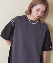 CUBE SUGAR（キューブシュガー）の「26/-天竺×布帛ランタンスリーブプルオーバー（Tシャツ/カットソー）」