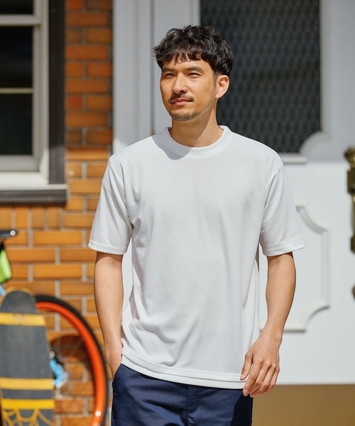 FOUND GOOD（ファウンドグッド）の「ポンチレイヤードTシャツ（Tシャツ/カットソー・メンズ・ブルー系/ベージュ/グリーン/ブラック/ホワイト系1/グレー系・XL/S/L/M）」の8枚目の写真