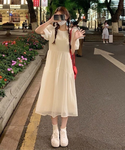 イノセントワールド♡ミュシャ♡パフスリーブロングワンピース 2025年最新】ミュシャ イノセントワールドの人気アイテム - メルカリ